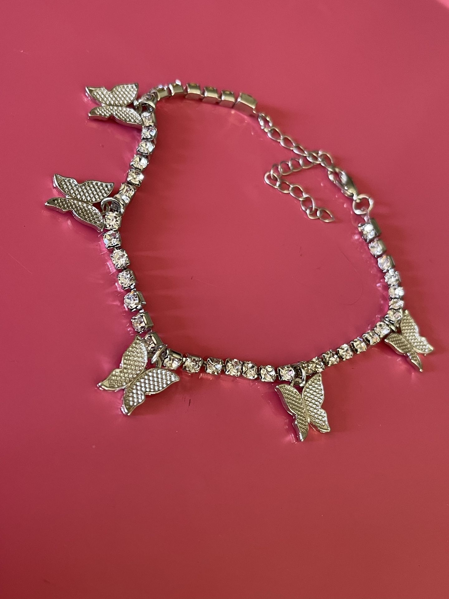 DIAMOND BUTTERFLY ANKLET