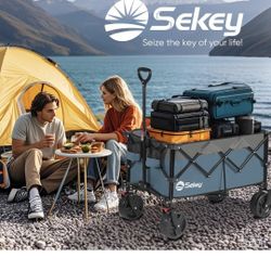 Sekey Blue Foldable Wagon, Brand New In Box