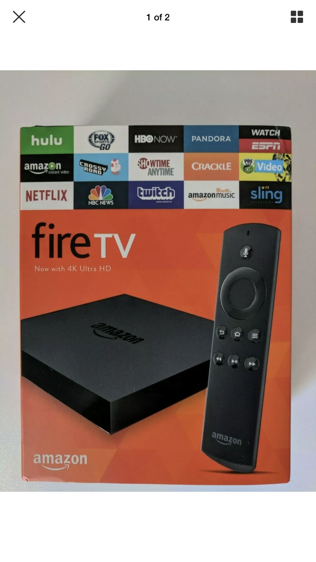 Amazon fire TV 4k ultra HD