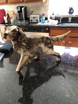 Dog statue