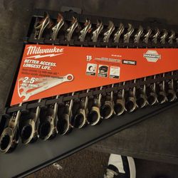 Milwaukie Ratcheting Wrench Set