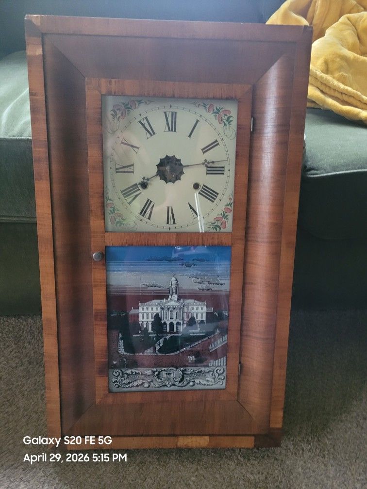Antique E.N. Welch 30-Hour Ogee Clock - Forestville Connecticut Untested