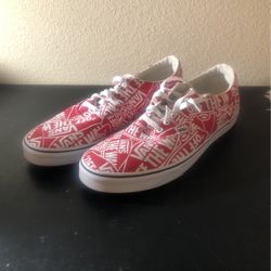 Red Low top Vans