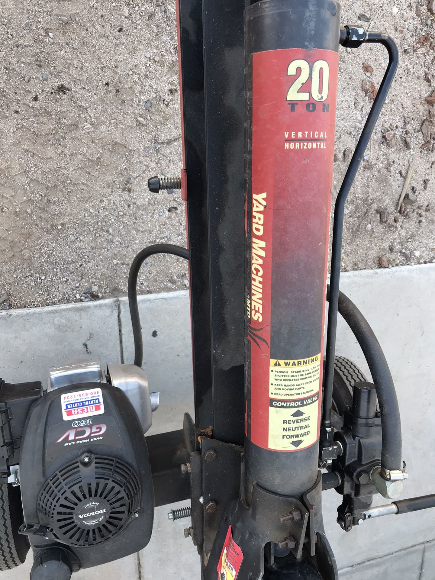 Yard Machine 20 Ton Log Splitter for Sale in Mesa, AZ OfferUp