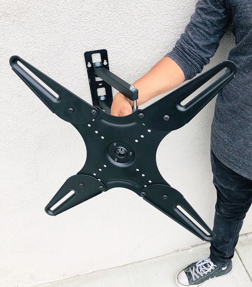 New $12 Full Motion 17”-42” TV Wall Mount Bracket Swivel Max Weight 45lbs, VESA 100-400mm