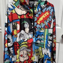 Adult Size 4x Popeye The Sailor Man Wind Breaker Just $5