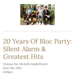 20 Years If Block Party - Chateau St michelle