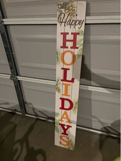 Happy holidays sign