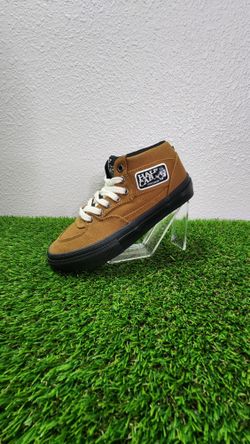 VANS Skate Half Cab Duck Canvas Wheat Ginger Black Shoes Men Sz 4.5 Women's Sz 6