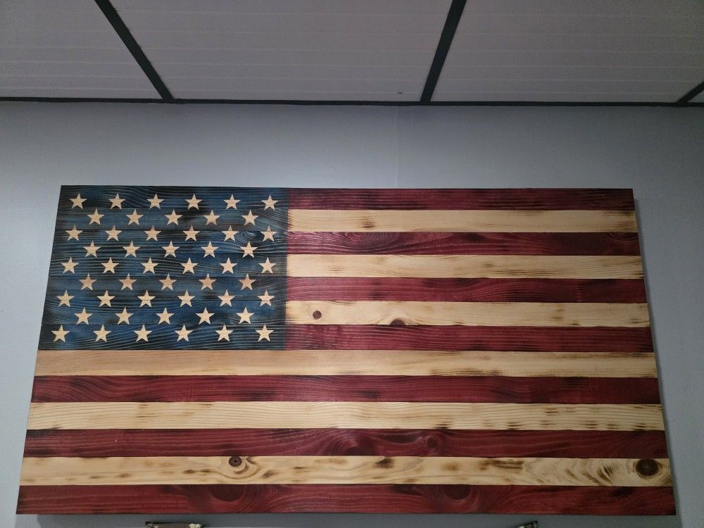 Handmade Wood FLAG