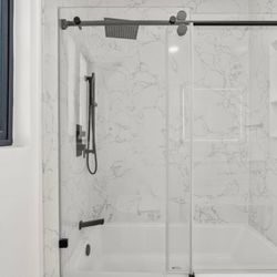 Shower Doors, Kitchen Cabinets And Vanity
