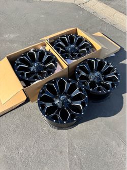 Brand New 6 Lug Chevy Silverado GMC Sierra Dodge Ram Ford F150 Raptor “20 Fuel Assault Wheels