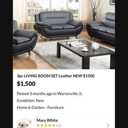 3pc Sofa Loveseat Chair SALE $1300