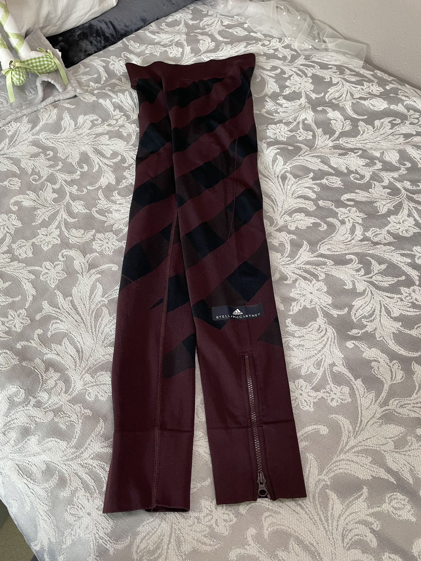 Stella McCartney x Adidas Performance Logo Workout Tights with Zippers Size S