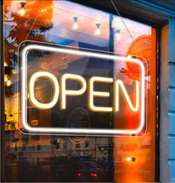Open Signs for Business, COB Chip LED Neon Open Sign, 16"x 9" Bright Electric