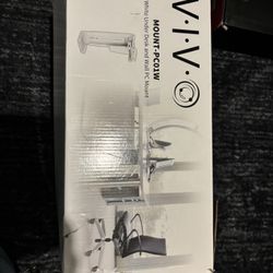 Heavy Duty Computer Wall Mount, Also Great for PC Mount Under Desk - Height Adjustable from 12" to 20", Width Adjustable from 5.7" to 8" - Computer Ca