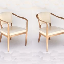 Extremely Rare Pair of Mid Century Modern 1950 - 60's Grand Ledge Chair of Michigan  