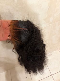 100% human hair used 30 inch prestyled wig