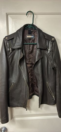 Women’s brown leather jacket Md