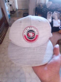 Red, grey NFL snapback hat