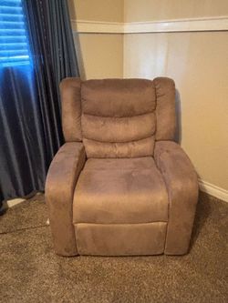 Brown Microfiber Recliner Chair