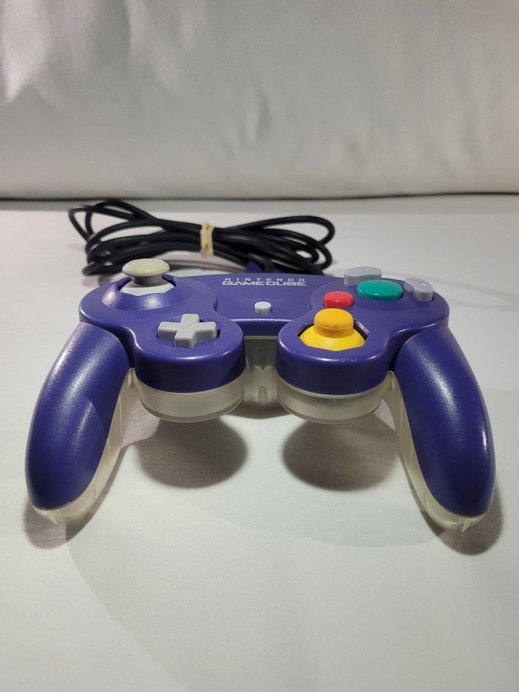 Gamecube Controller Indigo/Clear Back OEM tested