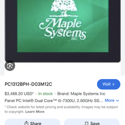 Maple Systems Inc Panel PC
