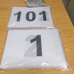 Track and field competition numbers