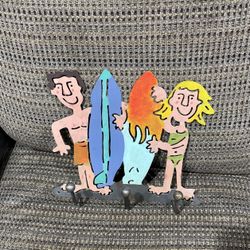 Metal Surfer Characters Wall Hanger