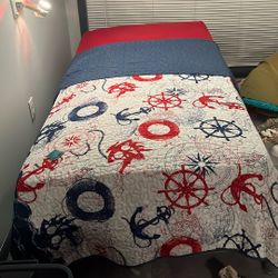 Twin Size Bed with Mattress 