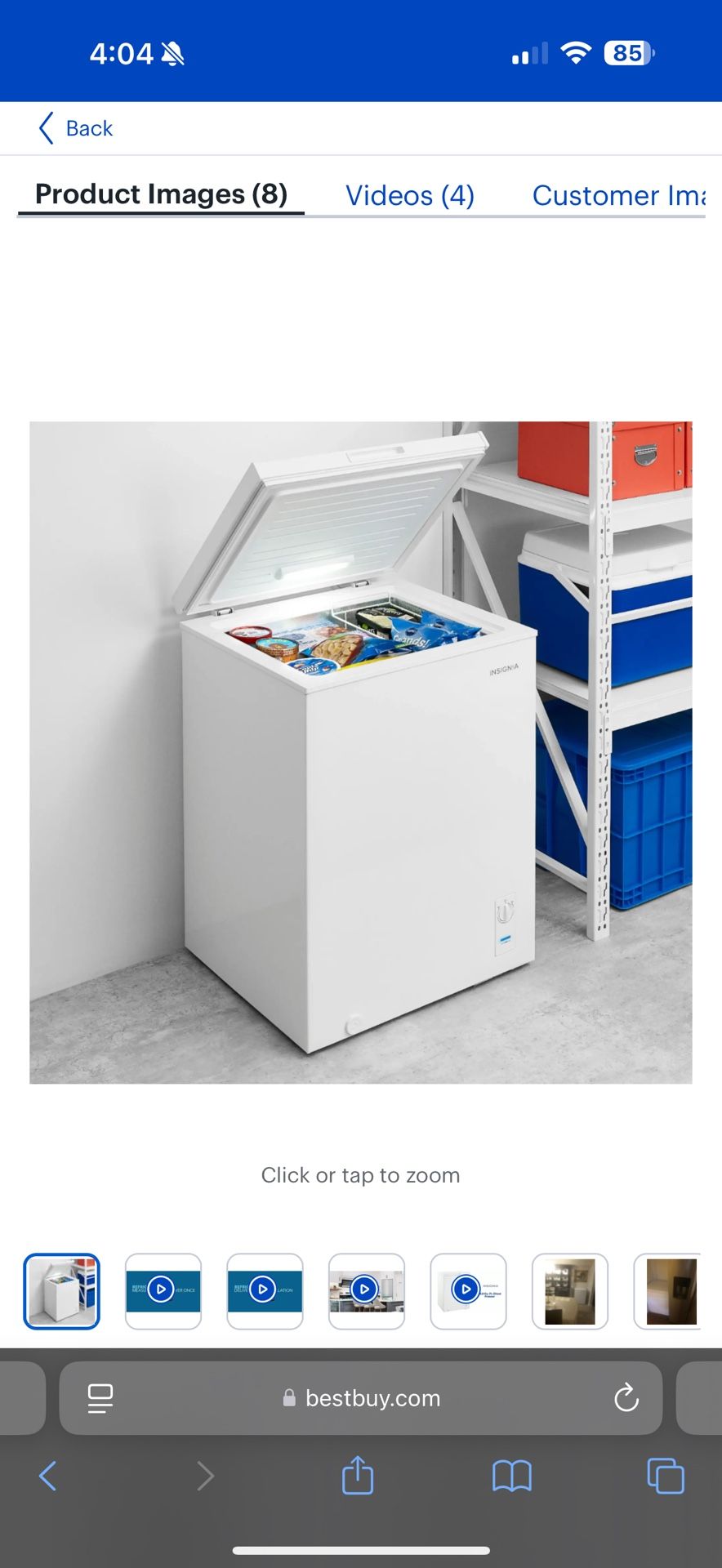 Insignia Freezer Storage