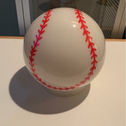 Vintage Glass Baseball Lamp Shade Globe Light Diffuser Milk Glass Light Fixture