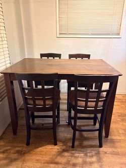 Dining table and chairs