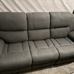 Gray Reclining Couch