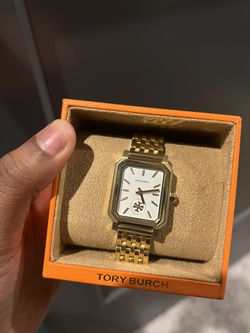 Tory Burch Robinson Mesh Bracelet Watch in Metallic