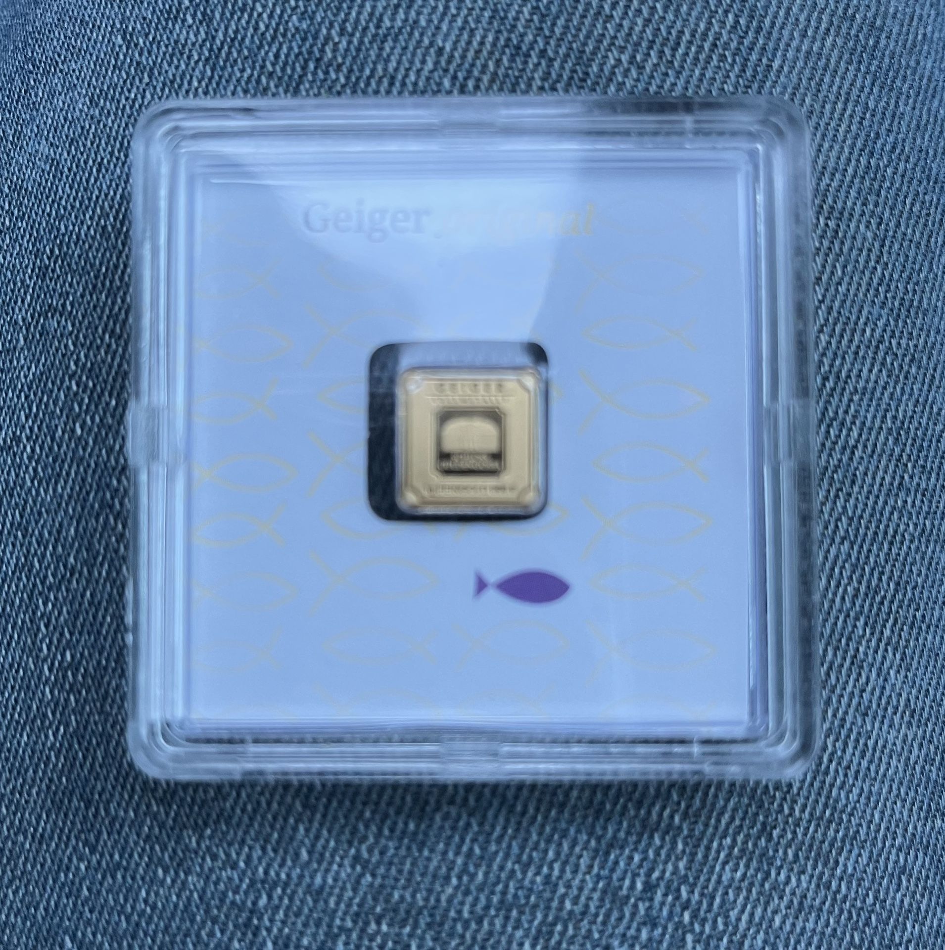 Geiger 1 Gram Gold In Case- 10 Available 