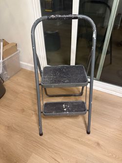 2-Step Metal Folding Step Stool