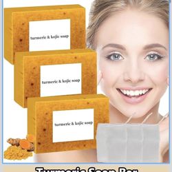 Kojic Lemon Turmeric Three Bars With Exfoliating 
