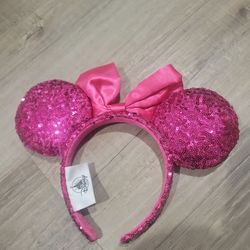 Hot pink ears