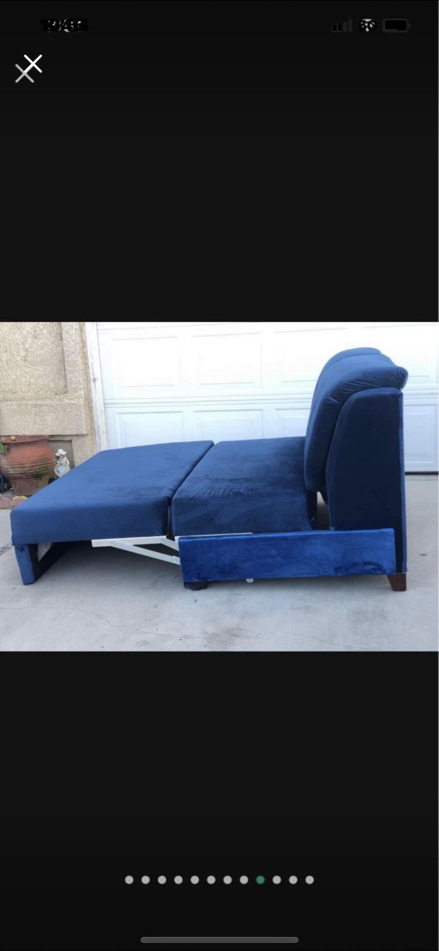 Love seat/fulton with pull out bed $350 obo no Lowballing Cash Only