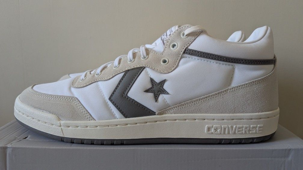 Converse Fastbreak Pro Mid Top White Vaporous Grey Men's Size 13 A08855c