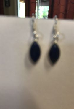 Lapis lazuli sterling silver earring