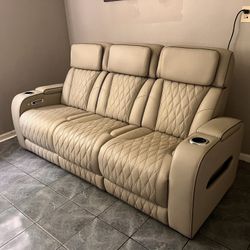Recliner Leather Sofa