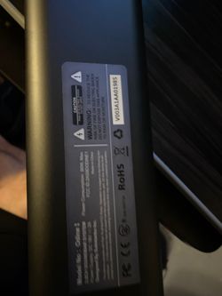 Sound bar 37” works but if volume too loud turn off