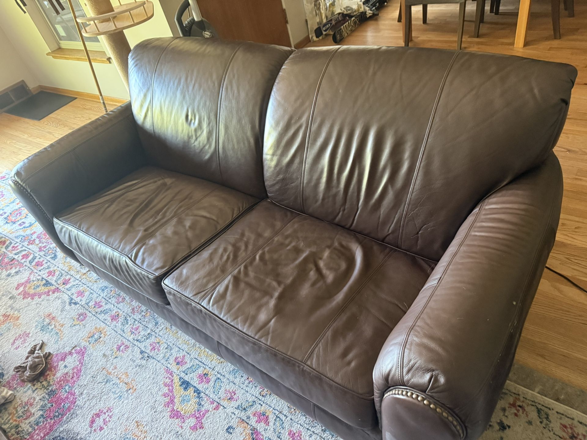 Thomasville Leather Sofa