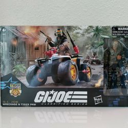 G.I. Joe Classified Series Wreckage and Tiger Paw Vehicle and Action Figure New