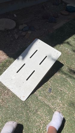 White Metal Panel with bath chair