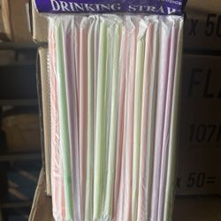 Individual Wrapped Staws 100/pk, $2 A Pk Or $80 For A Case Of 100pk