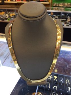 Herringbone 18' Gold Chain
