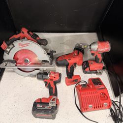 Milwaukee Tools Combo Set 3651-20/ 3601-20/ 2625-20 / 2631-20